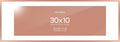 Homeforia 10x30 Rose Gold Picture Frame, High End Metal 10by30 Poster Frames with Mat 8x24 Photo, 10 x 30 Rose Frames Matted to 8 x 24 Print, 30x10 Panoramic Frames, Tempered Glass, Wall Kit, Set of 1
