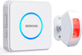 Wireless Motion Sensor Alarm Indoor: Motion Detector Alarm for Business Store Home Security with 35 Ringer/Led Light Remind- Motion Sensor Door Chime with Buzzer