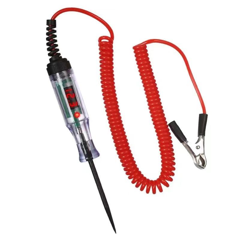 Automotive Circuit Test Light 3-60V DC Digital LEDTester, Heavy Duty Light Tester with Voltmeter, Auto Bidirectional Voltage Tester Electric Test Pen (Test Pen)