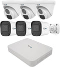 Revo Ultra Blue Series 8CH 4K POE H.265 NVR, 2TB & 6X 2K (4mp) Indoor/Outdoor IR Cameras with Built-in Mic – Remote Access Via Pc, Mac & Phone (No Monthly Fee)