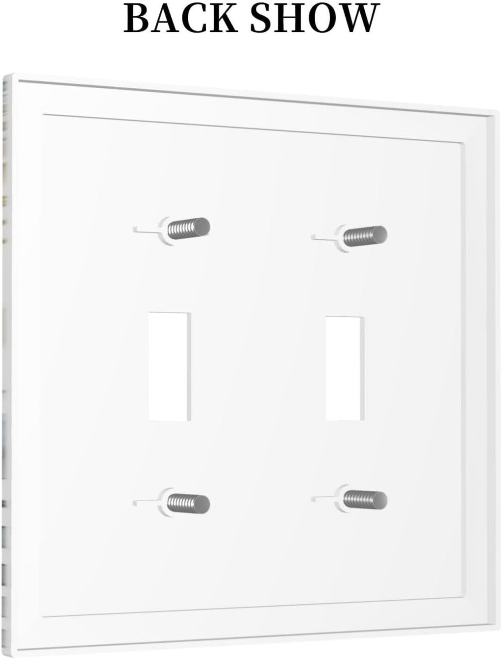 Green Tropical Palm Leaves Flower Plants Hummingbird Decorative Switch Plates 2 Gang Double Toggle Outlet Light Switch Cover Wall Plate Electrical Faceplate for Bed Room Living Room Decor