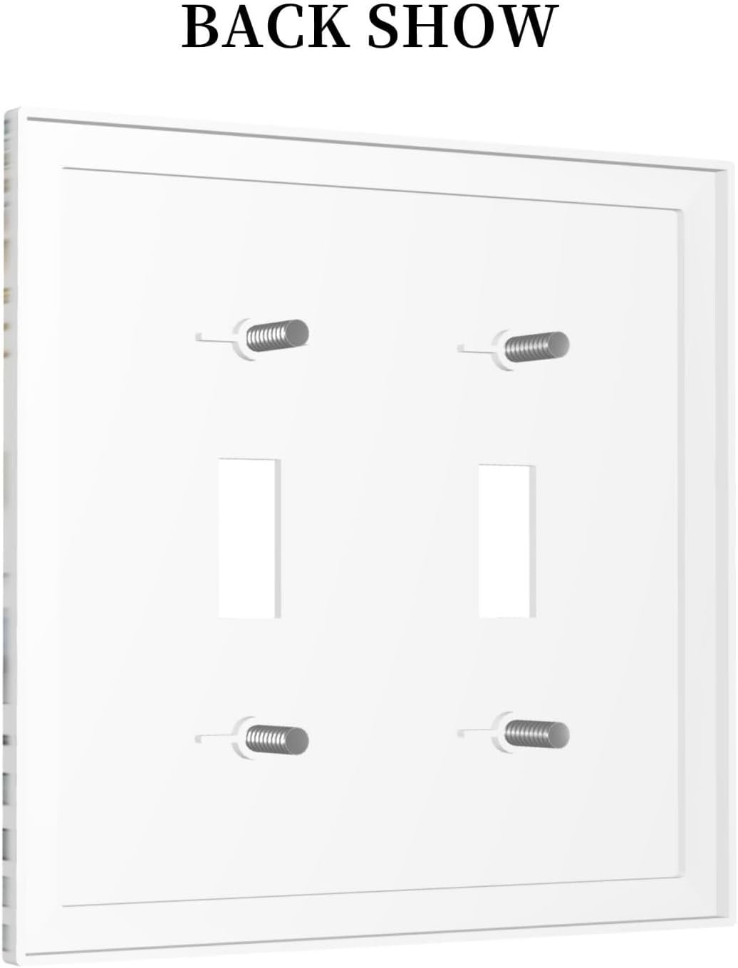 Green Tropical Palm Leaves Flower Plants Hummingbird Decorative Switch Plates 2 Gang Double Toggle Outlet Light Switch Cover Wall Plate Electrical Faceplate for Bed Room Living Room Decor