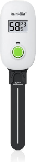 RAINPOINT Smart Digital Wireless Plant Moisture Meter Houseplant Indoor,WiFi Hub Needed,Capacitive Probe,Leave-in Soil Hygrometer Sensor,Real-time Monitor Humidity Tester Outdoor Gardening