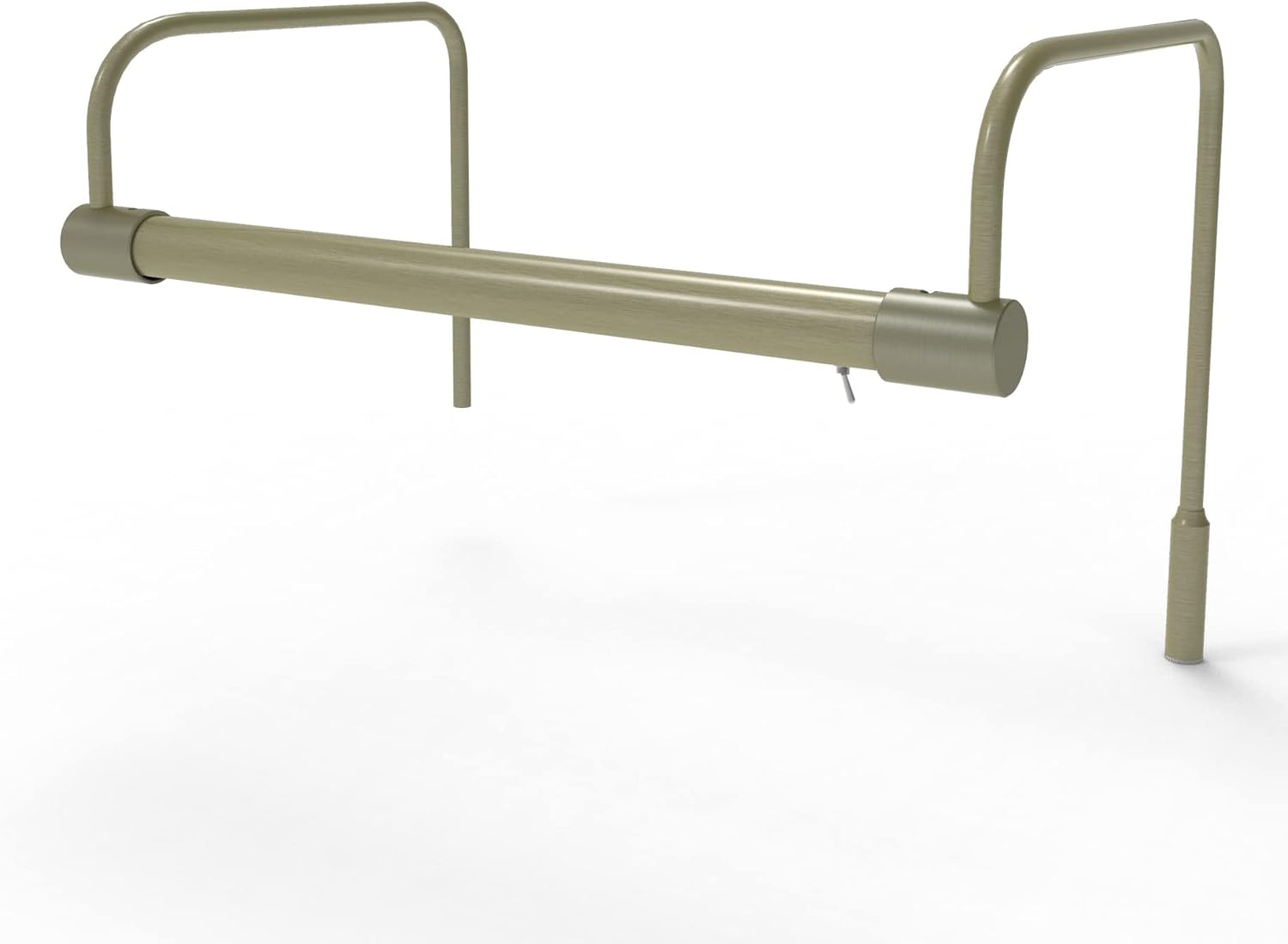 Cocoweb 12 Inch Tru-Slim Antique Brass Picture Light - LED, 2700K, Adjustable Arm, Plug-in, Toggle Switch, Sleek and Compact Design
