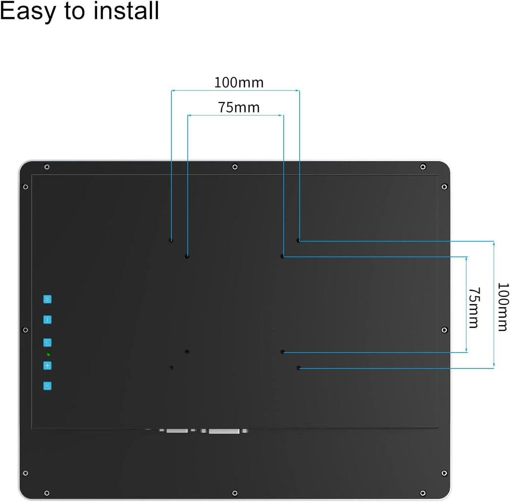 GreenTouch 15 Inch Aluminum Frame Wall Touch Screen LCD Monitor Open Frame LCD Touch Panel - HDMI/VGA/DVI-1024 * 768 @60Hz