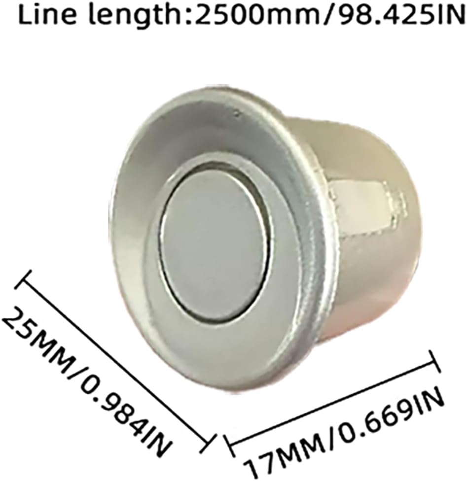 New Features Forward and Reverse Parking sensors, Option to Measure Distance in inches, bidirectional Display Option, and Customizable Digital Direction 18 Color Probes to Choose from(Silver)