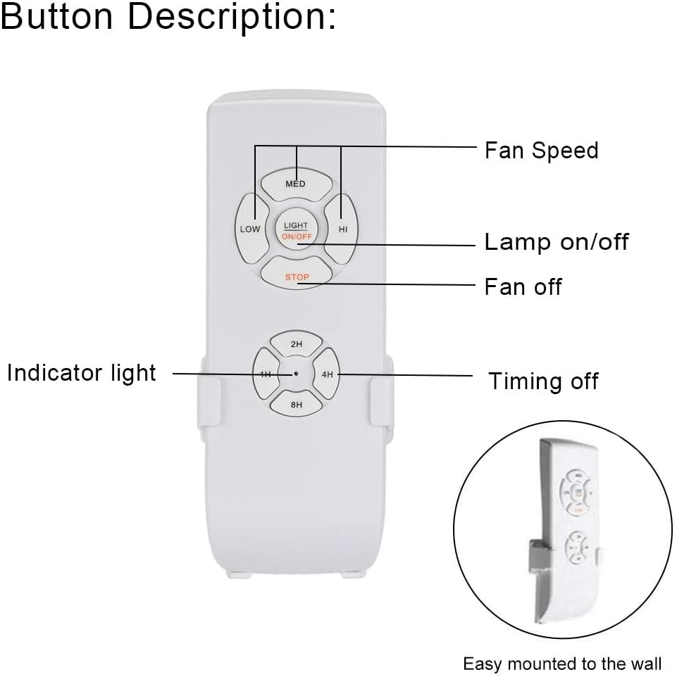 QIACHIP Upgrade Universal WIFI Ceiling Fan light Remote Control Kit, Wireless Fan Speed Lamp Controller with Timing Compatiple for Alexa, Google Home, Phone,Voice Control