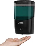 AIKE Wall Mount Automatic Soap Dispenser for Liquid Soap Battery Operated Black, Model AK1216