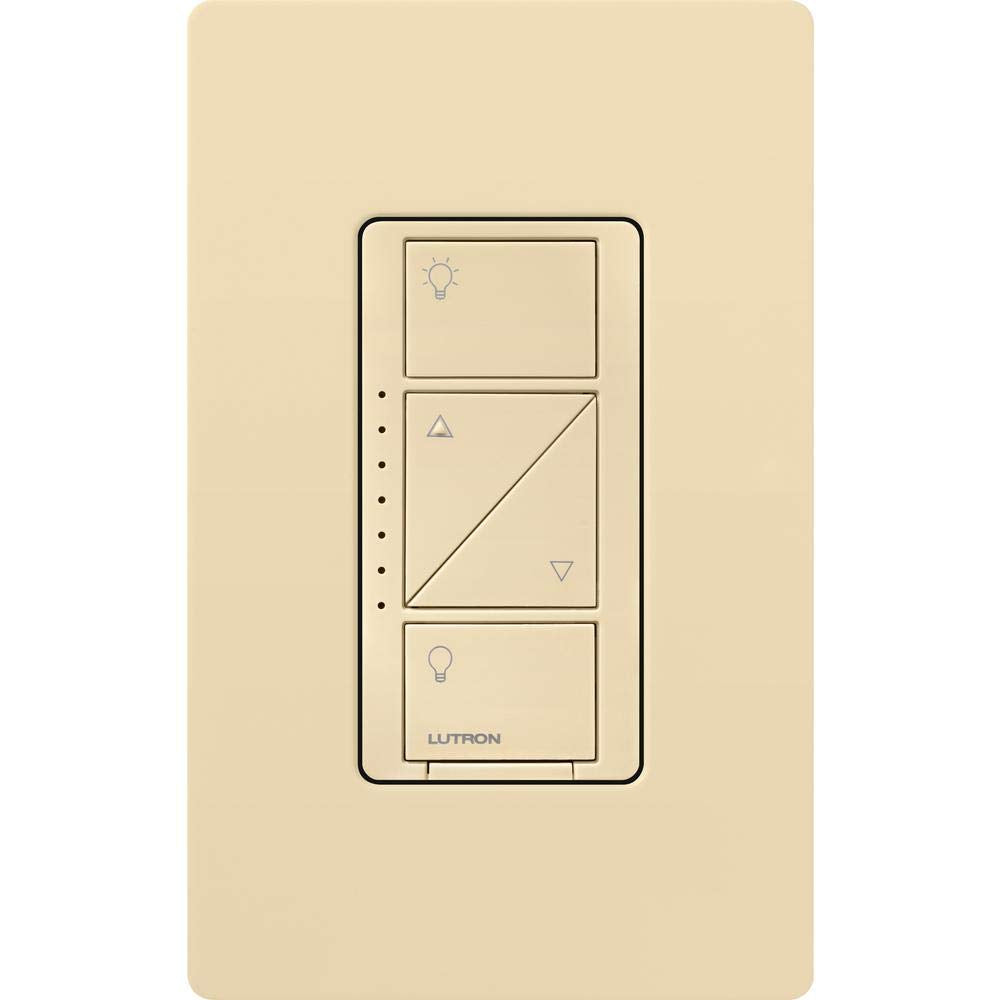 Lutron Caseta Original Smart Dimmer Switch (Lutron Smart Hub Required), for LED Lights, 150 Watt, Single-Pole/3-Way, No Neutral Required, PD-6WCL-IV 6-PACK, Ivory, 6 Pack