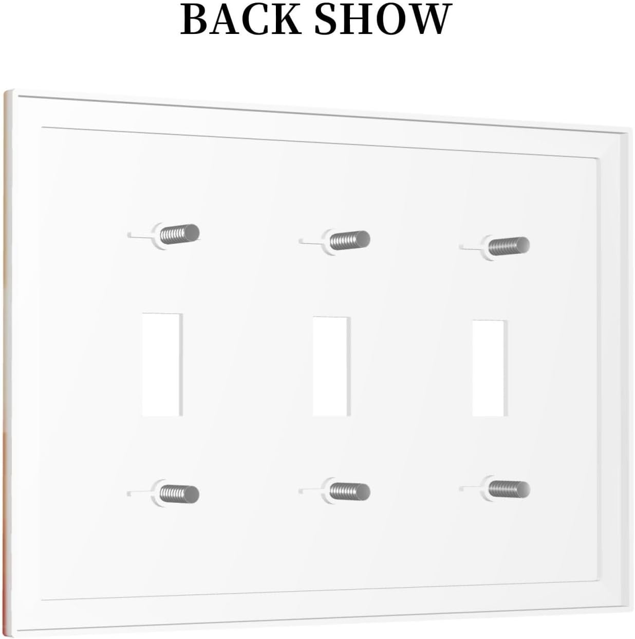 Decorative Light Switch Plate Covers Minimalist Black Women Bohemia Sun 3 Gang Light Switch Cover Plate Triple Toggle Wall Plate Outlet Covers Faceplate for Bedroom Home Decor