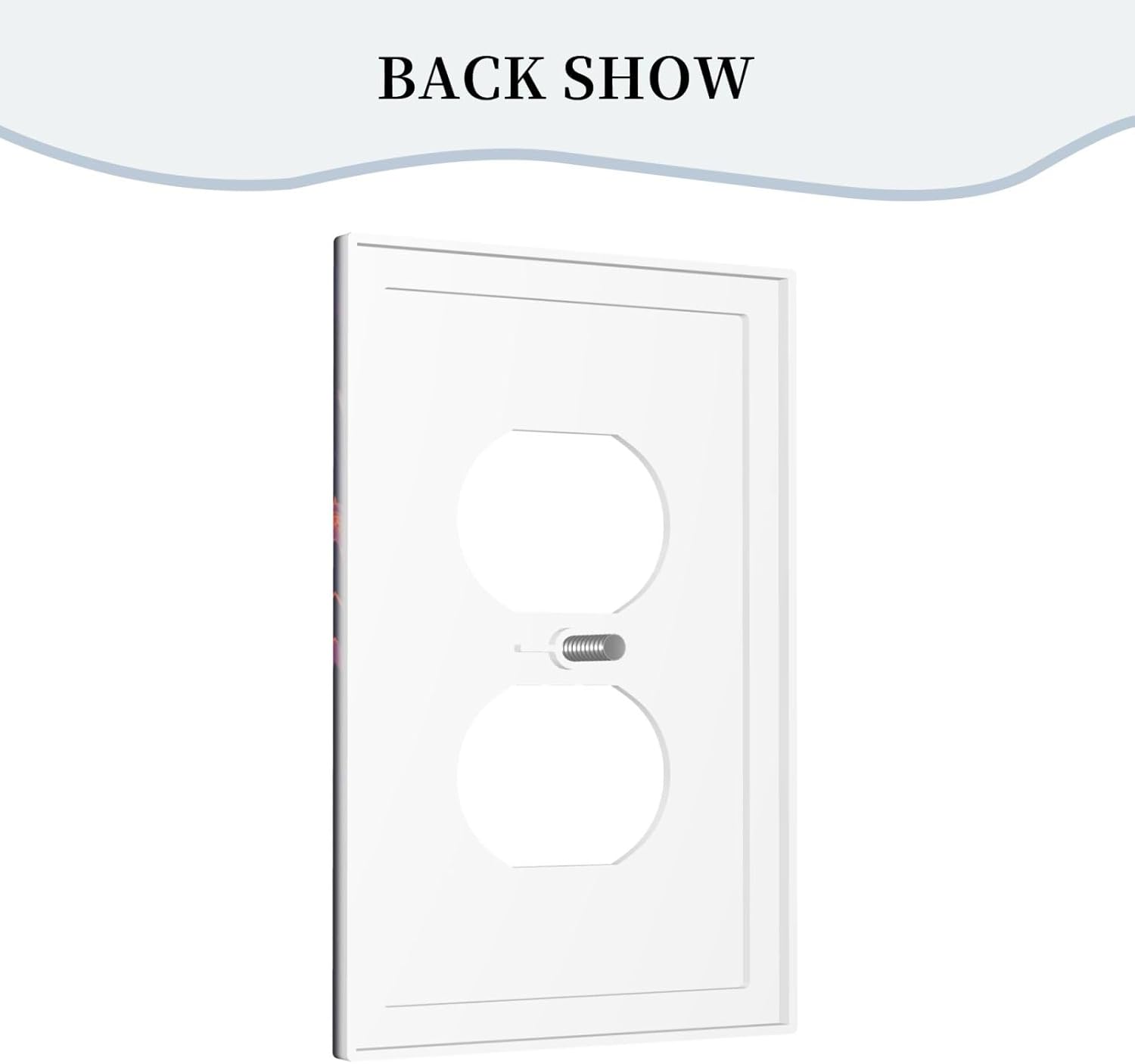 Decorative Outlet Covers Purple Space Astronaut Planet 1 Gang Duplex Light Switch Cover Plate Wall Plates for Electrical Outlets Electrical Switchplate Face Plate for Bedroom Home Decor