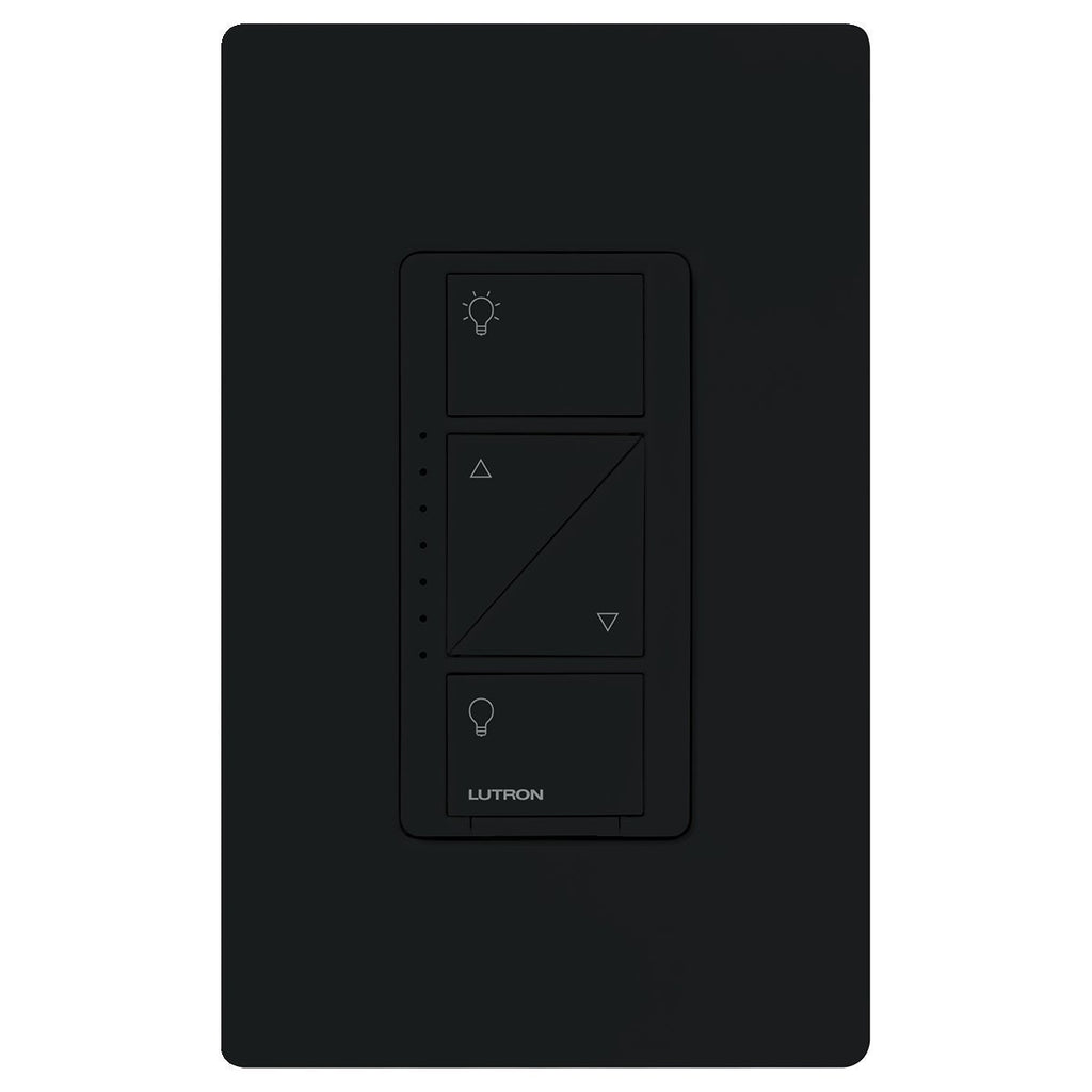 Lutron Caseta Original Smart Dimmer Switch (Lutron Smart Hub Required), for LED Lights, 150 Watt, Single-Pole/3-Way, No Neutral Required, PD-6WCL-BL, Black, 6 Pack