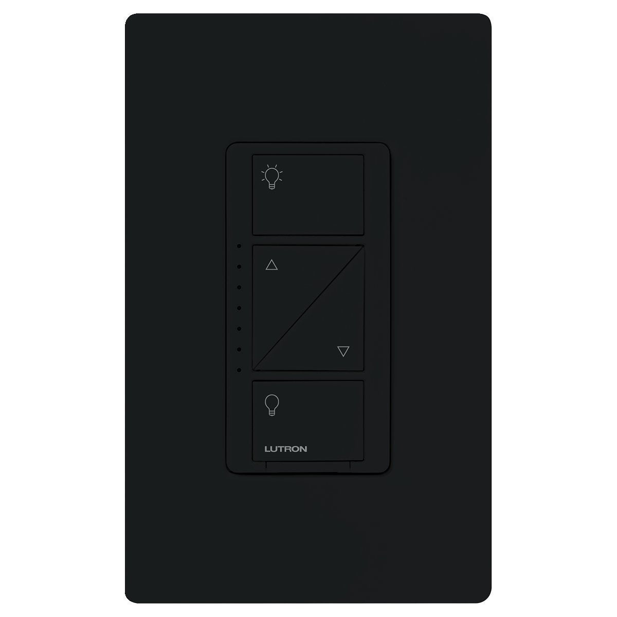Lutron Caseta Original Smart Dimmer Switch (Lutron Smart Hub Required), for LED Lights, 150 Watt, Single-Pole/3-Way, No Neutral Required, PD-6WCL-BL, Black, 6 Pack