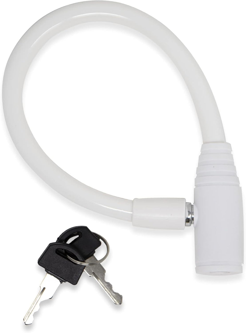 Urban August Child-Proof Refrigerator Lock for Kids & Adults - Lock for French Door Fridge and Cabinet (Small, White - 2 Pack)