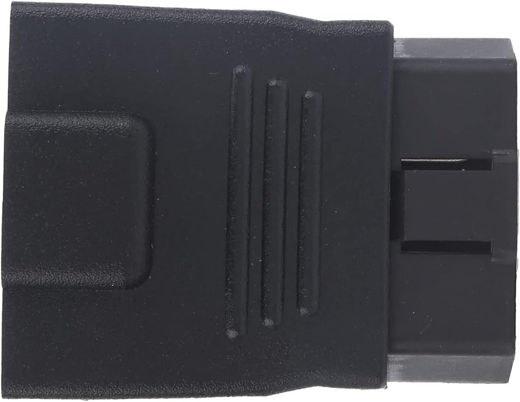 16Pin OBD2 Plug Adapter Male to Female, Universal OBD2 Connector, ABS Plastic Diagnostic Line Plug with Full Power, Car Accessory for Fault Check and Code Reader