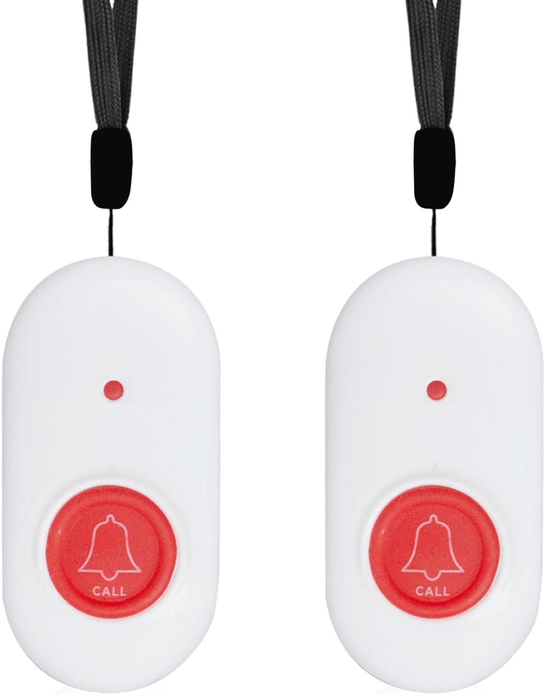 Wireless Call Buttons Life Alert Medical Call Button for Caregiver Pager for Elderly/Patient/Disable（Need to Be Paired with Receiver to Work）