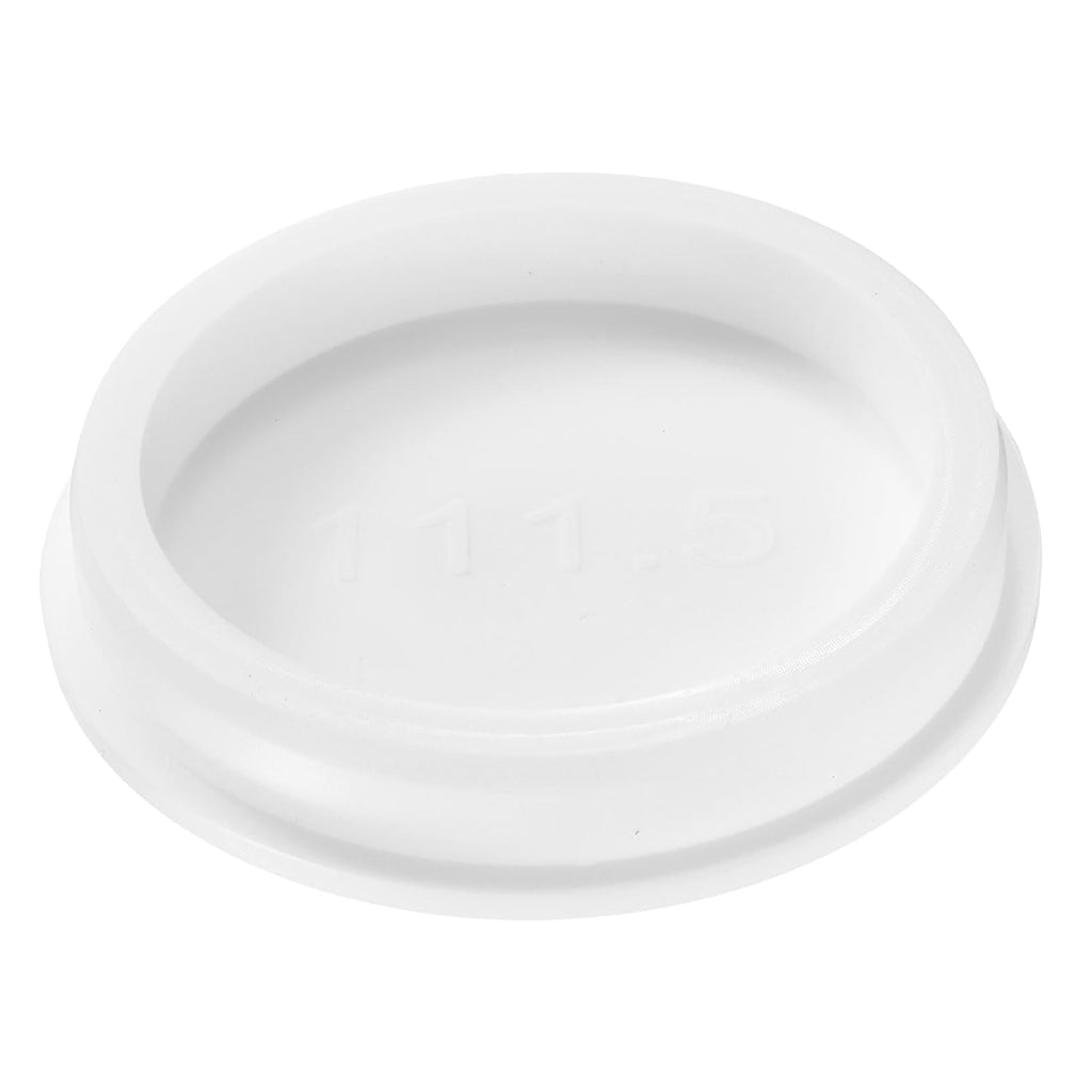 uxcell 1Pcs Silicone Hole Plug, Waterproof Round Rubber Stoppers Bottle Seal Plugs Tube Pipe End Caps for 110mm/4.33" Hole for Bathtub Bottle, White