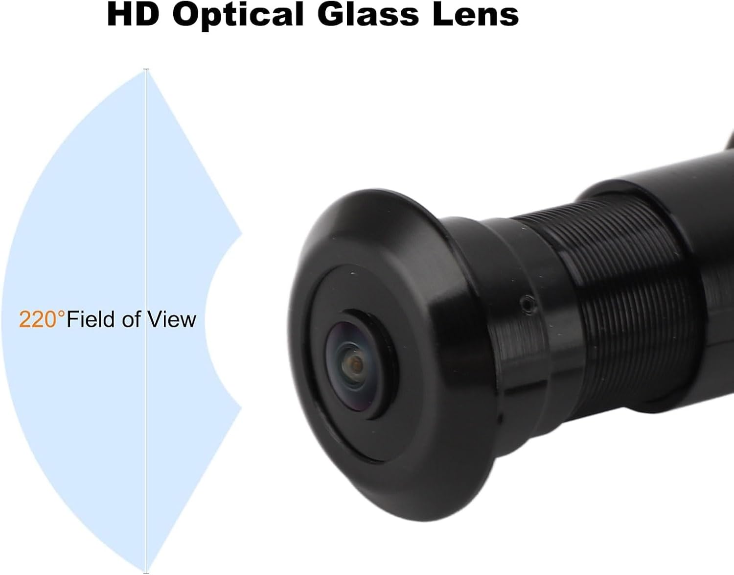 Door Peephole Camera, 1080P Smart Door Eye Hole Camera, 180 Degree Wide View Angle, 2 Way Talk, Doorbell Security Camcorder Peephole Viewer for Home
