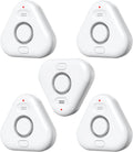 Smart Water Leak Detectors for Home WiFi with App Alerts, Stechro Ajustable 120dB Water Sensor Alarm Leak Detector for Basements Sink Kitchen Laundry, 5 Water Sensors & 1 Rechargeable Gateway