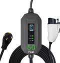 PRIMECOM Level 2 Electric Vehicle (EV) Charger (220V / 240Volt, 16Amp) Portable EVSE Smart Electric Car Charger, 30', 40', and 50 Feet Lengths (NEMA 14-50P, 50 Feet)