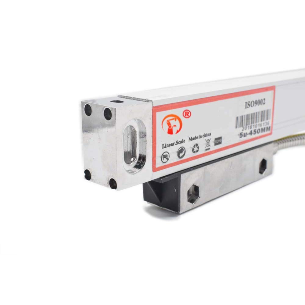 TOAUTO Digital Readout DRO 450mm 18", LCD Display 1um Glass Linear Scale Meter for CNC Milling Lathe EDM Machine