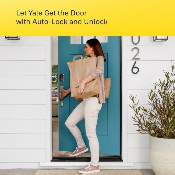 Yale Assure Lock 2 Deadbolt, Satin Nickel Keyless Entry Door Lock with Digital Touchscreen Keypad and Bluetooth Connectivity (No Wi-Fi), ‎YRD430-BLE-619