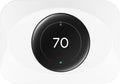 Nest Thermostat Wall Plate Cover Replacement Compatible with Google Nest Learning Thermostat (4th Gen), Practical Nest Learning Thermostat 4 Trim Kit, Snap fit Design (White, 1 Pack)