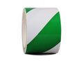 GGR Supplies T.R.U. SST-618C Green & White Hazard Warning Safety Stripe Tape: 3" in. Wide x 18 yds.