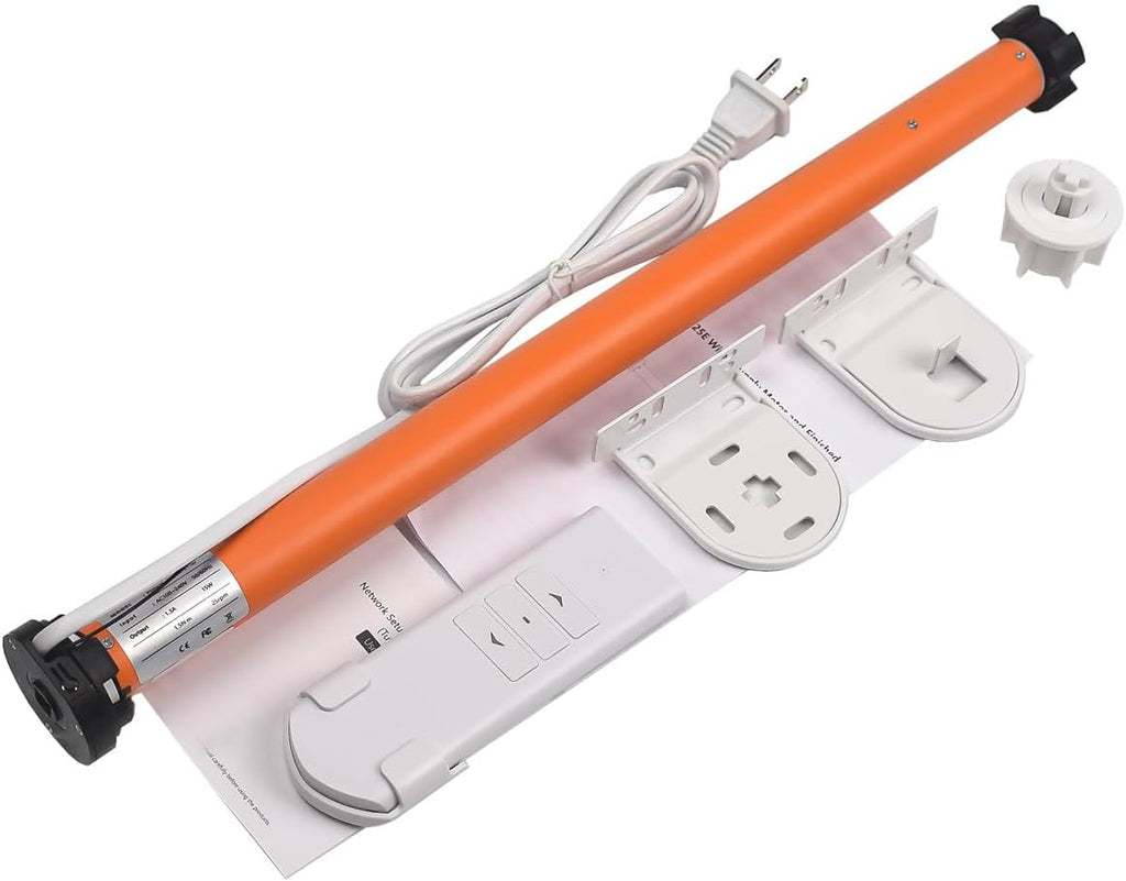 Tuya WiFi Smart Roller Shade Motor for 1.5" (38mm) Tubes – Compatible with Alexa & Google Home – App/Timer Control – No Hub Needed – DIY Electric Motor for Roller Blinds & Shades