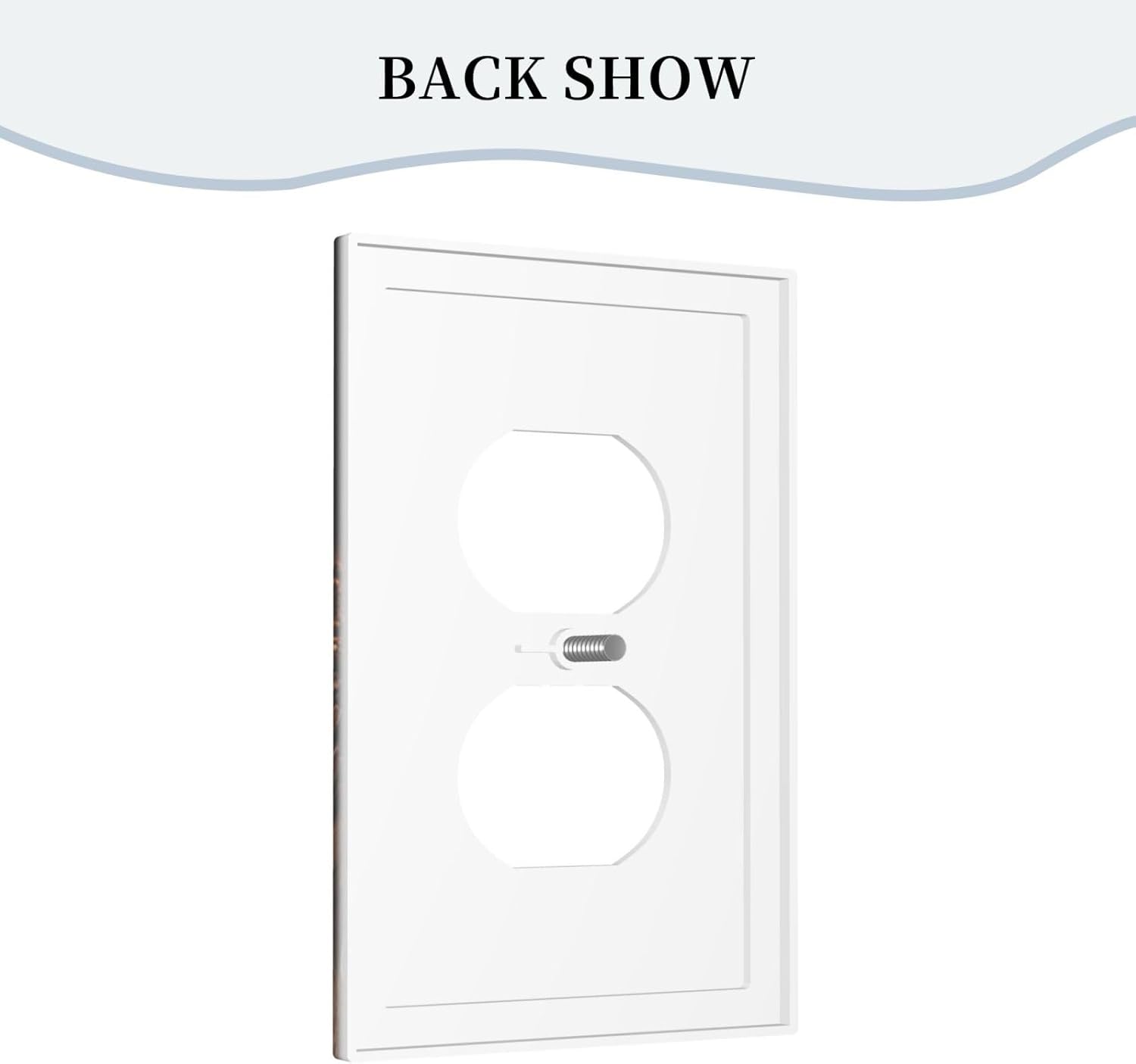 Decorative Outlet Covers Retro Coffee Maker Beans Cup 1 Gang Duplex Light Switch Cover Plate Wall Plates for Electrical Outlets Switchplate Faceplate for Kirchen Decor