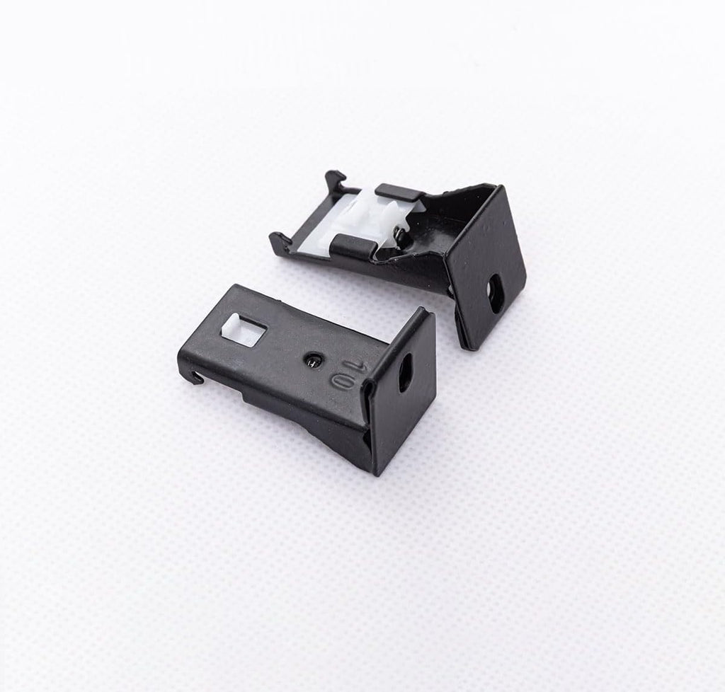 Black Wall Mount Brackets for Curtain Track, Bendable Curtains Tracks Walls Mounting Hardware (6 PCS)