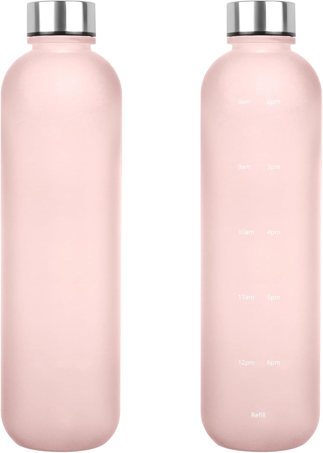 1L（33 oz） daily tracking schedule time hours reminder motivational day goals hydration capacity measured marker tracker plastic wide mouth measurements water bottle