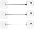 Refrigerator Lock, Combination Lock for Refrigerator Cabinets, Drawers, Heavy Duty Fridge Lock, Easy Install No Keys Needed, (White-3Pack)