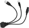 OBD2 Diagnostic Cable Fit for Yamaha Kline Euro5 16 Pin to 3Pin 4Pin 6Pin OBD2 3 in 1 Diagnostic Adapter,OBD2 to OBD1 6/4/3 pin Plug Adapter for Honda Guzzi Kawasaki Suzuki Motorbike