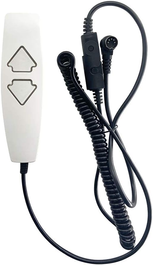 Lift Chairs Power Recliner 2 Push Button 5 Pin Hand Control Handset Remote with USB and Blue Light