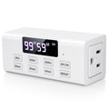 Countdown Timer Outlet, Up to 99 Hours, Large Screen and Repeat Function, Inodoor Auto Shut Off Timers for Charger Light Vacation Security,Digital Timers for Electrical Outlets