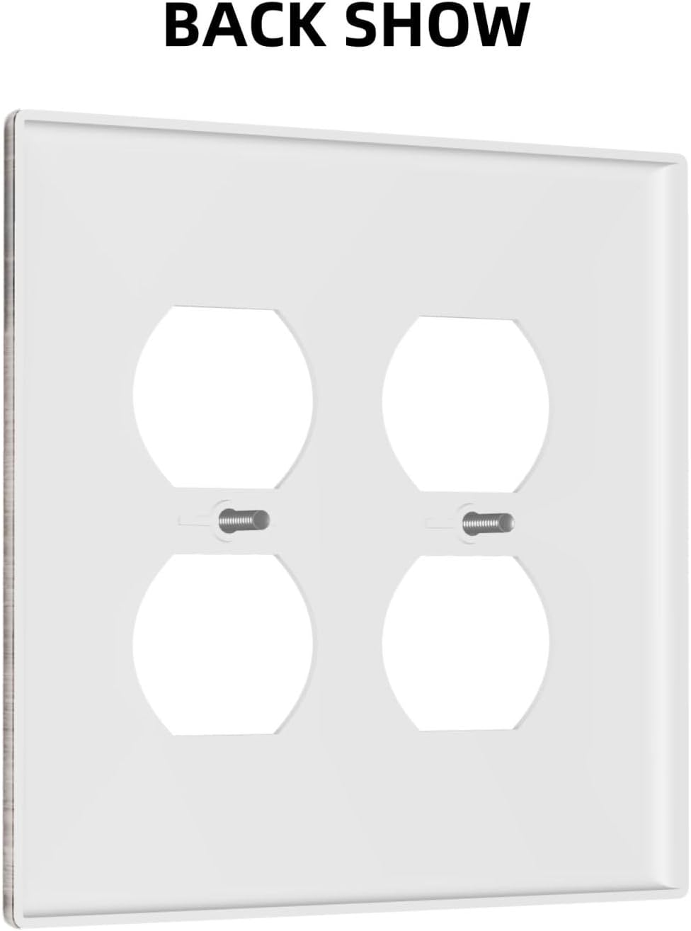 Outlet Covers Retro Wood Brown Farmhouse Barn Wooden 2 Gang Double Duplex Decorative Light Switch Covers Electrical Wallplates Socket Faceplate for Farmhouse Cabin Decor