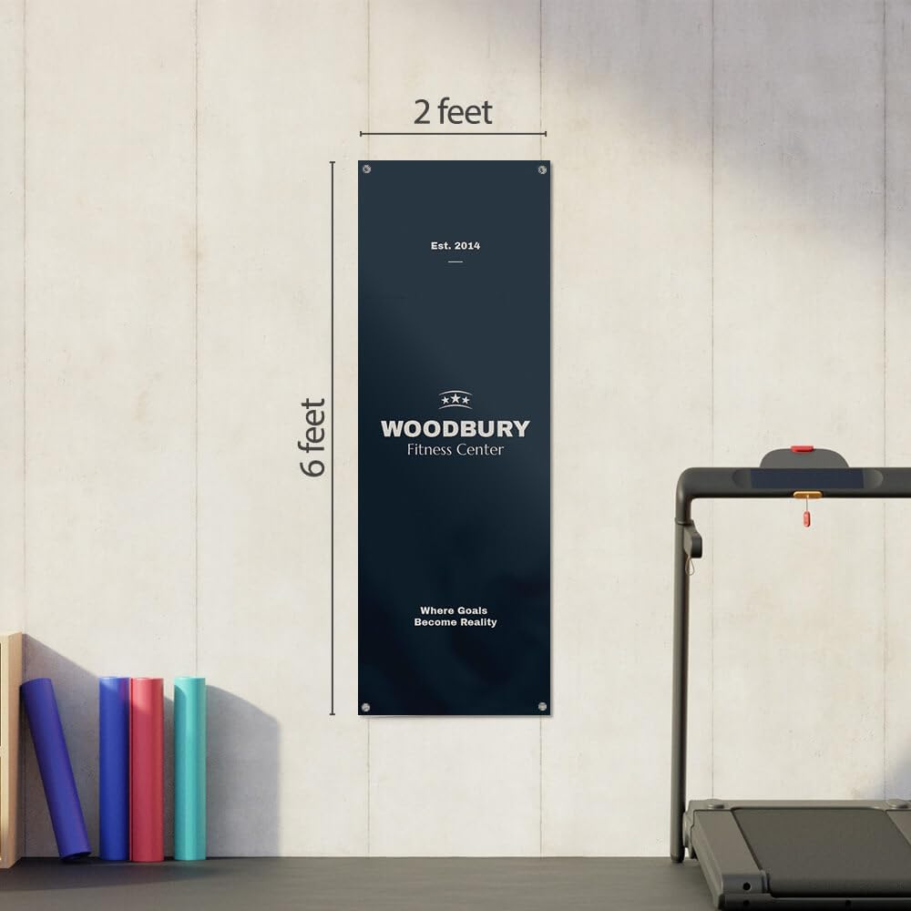 Staples Custom Scrim Vinyl Banner - 24W" x 72L" Quote Banner with 4 Grommets - Durable Outdoor Sign for Events, Promotions, and Business Advertising (Watercolor)