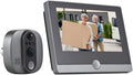 WiFi 1080P Video Doorbell Camera, 2.4GHz Peephole Camera Door Viewer with 4.3inch LCD Display, 120 Degree View Angle, Night Vision, Motion Detection, 2-Way Audio, Rechargeable Battery