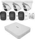 Revo Ultra Blue Series 8CH 4K POE H.265 NVR, 2TB & 6X 5 Megapixel Indoor/Outdoor IR Cameras with Built-in Mic – Remote Access Via Pc, Mac & Phone (No Monthly Fee)
