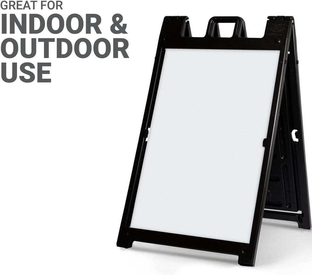 GotPrint Custom A-Frame Sign | 24"x36" Design Your Own Sign Add Text/Image/Logo | Signicade Outdoor Sandwich Board with Deluxe Stand, Black