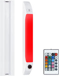 LUXSWAY LED Under Cabinet Light with Remote, Battery Operated Colors Changing Lighting with Timer, Dimmable Light Bar, LED RGB Closet Light for Kitchen, Cupboard, Display Shelf