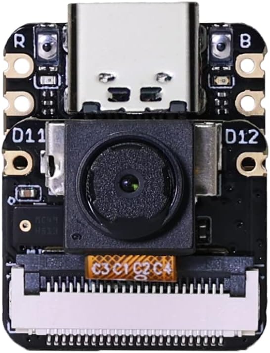 Seeed Studio XIAO ESP32 S3 Sense - 2.4GHz Wi-Fi, BLE 5.0, OV2640 Camera Sensor, Digital Microphone, 8MB PSRAM, 8MB Flash, Battery Charge Supported, Rich Interface, IoT, Embedded ML …