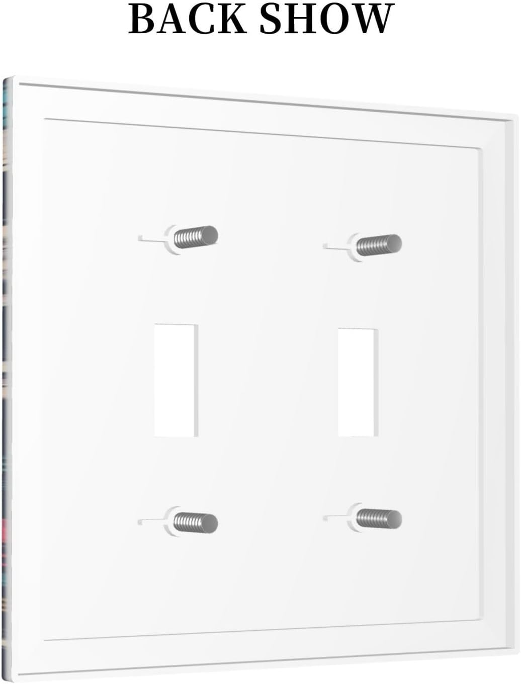 Decorative Switch Plates Pirate Colourful Skeleton Red Hat 2 Gang Double Toggle Outlet Light Switch Cover Wall Plate Electrical Faceplate For Farmhouse Cabin Decor