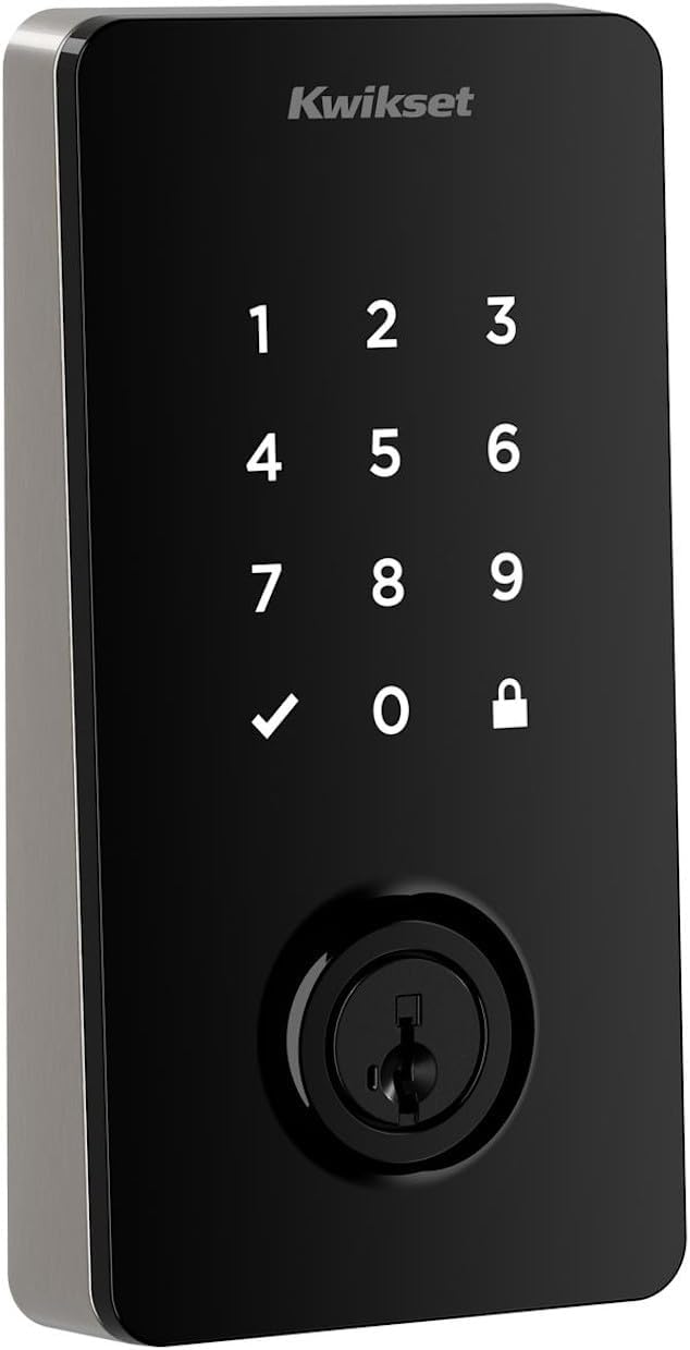 Kwikset Halo Select Smart Lock Keyless Entry Door Lock Wi-Fi and Matter Enabled Deadbolt No Hub Needed, Geofence Auto-Unlock, Grade AAA Certified, Easy Install, Satin Nickel Lifetime Finish Warranty