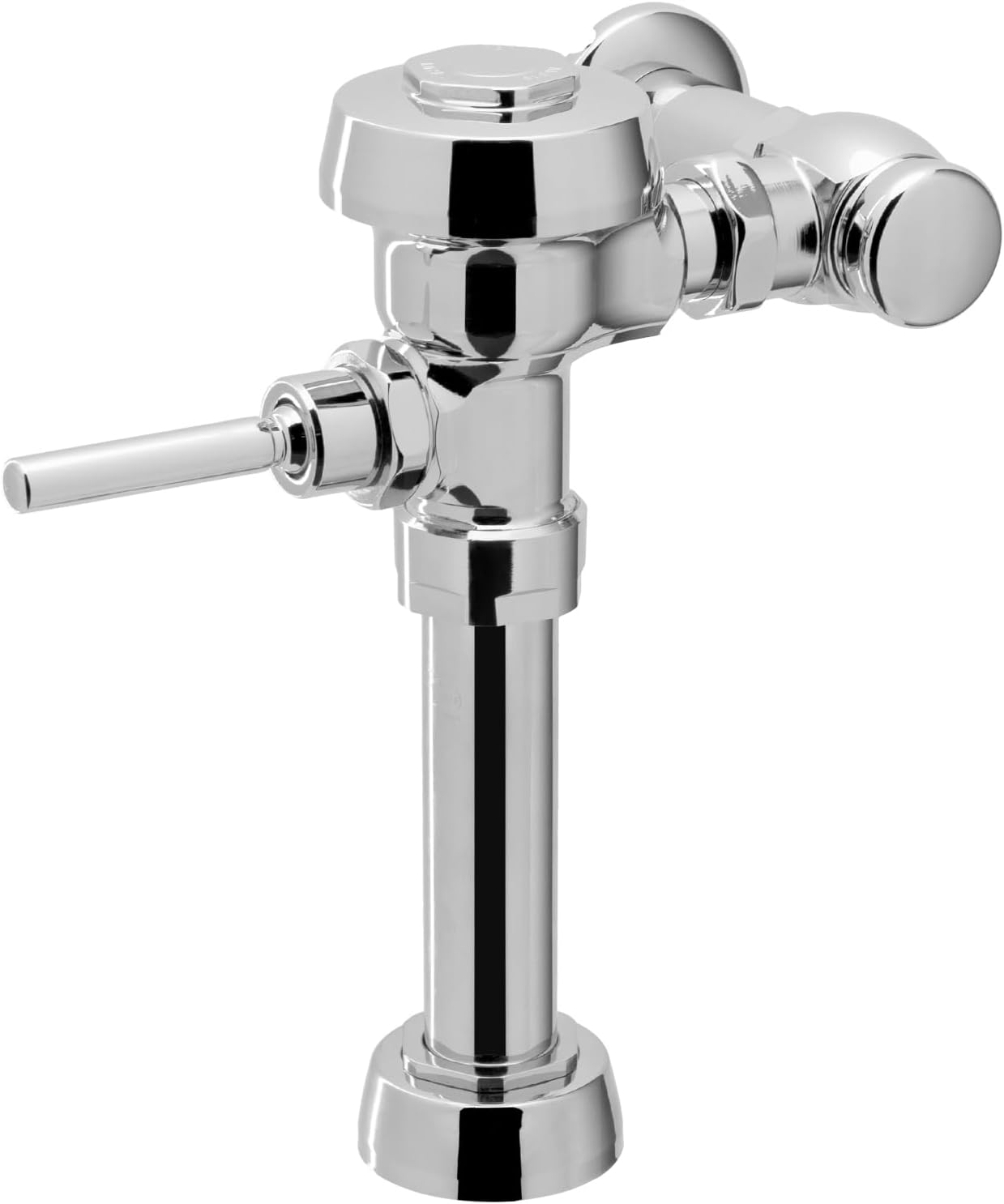 Sloan Royal 111 Exposed Manual Water Closet Flushometer, 1.28 GPF Manual Flush Valve - Single Flush Non-Hold-Open Handle, Fixture Connection Top Spud, Polished Chrome Finish, 3910168