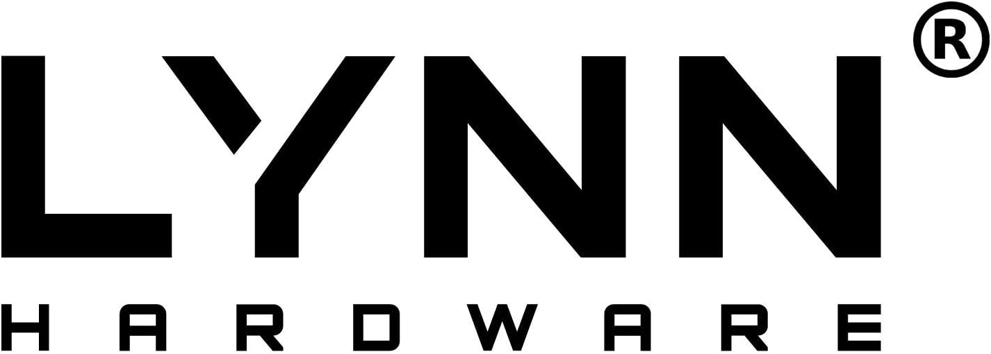 LYNN HARDWARE Commercial Door Lever Lock - Heavy-Duty Locking Door Handle, Designer Door Handles, Cylindrical Lever Lock, Non-Handed Grade 2 Door Handle, Matte Black, Entrance/Keylock