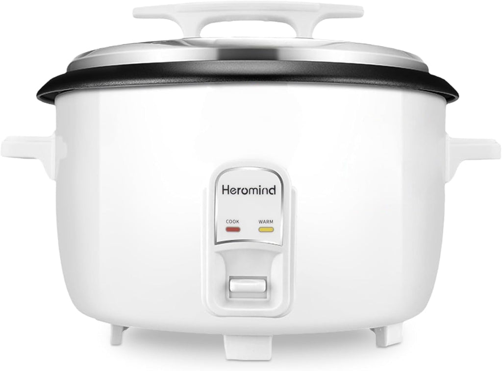 Commercial Rice Cooker, 46-Cup Rice Cooker, 9Qt / 10 L Large Rice Cooker with Nonstick Inner Pot, Fast Cooking and Auto Keep Warm, with Rice Cup and Paddle, Easy to Clean, 1600W