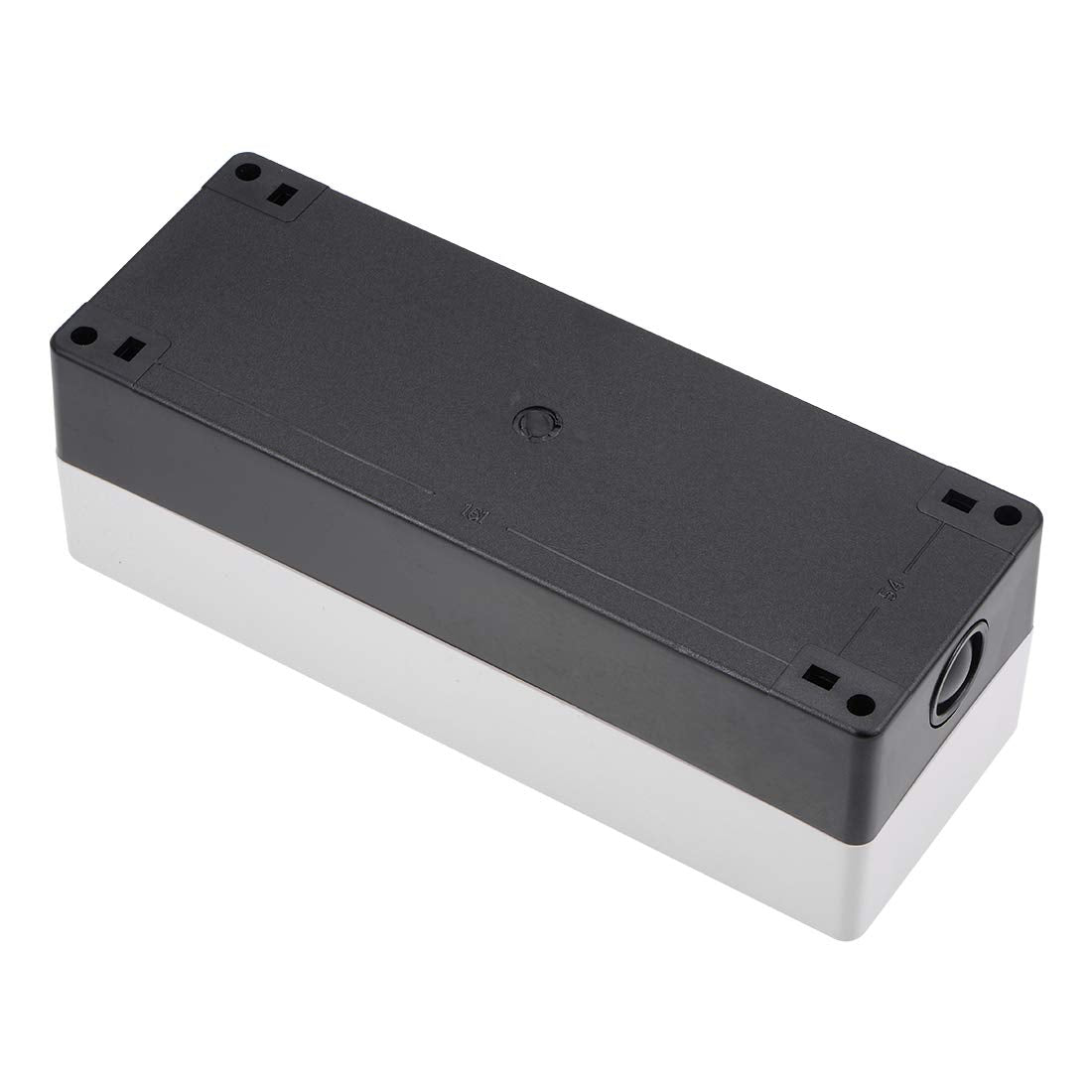 uxcell Push Button Switch Control Station Box 22mm 4 Button Aperture White and Black