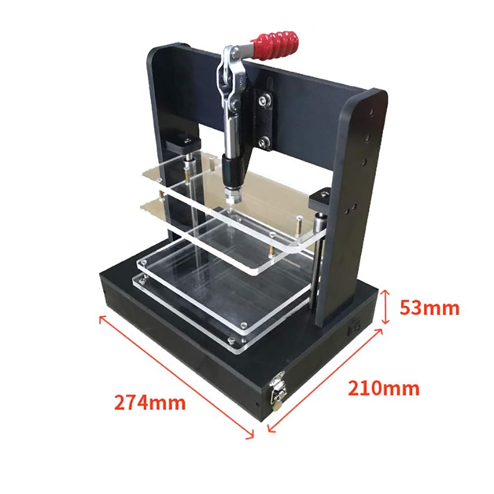 Universal PCB Test Stand, PCBA Test Rack Embryo Frame DIY Circuit Board Fixture Testing Jig 180x160MM with 4 Acrylic Board